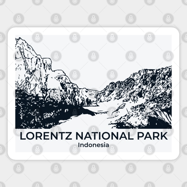Lorentz National Park - Indonesia Magnet by Lakeric